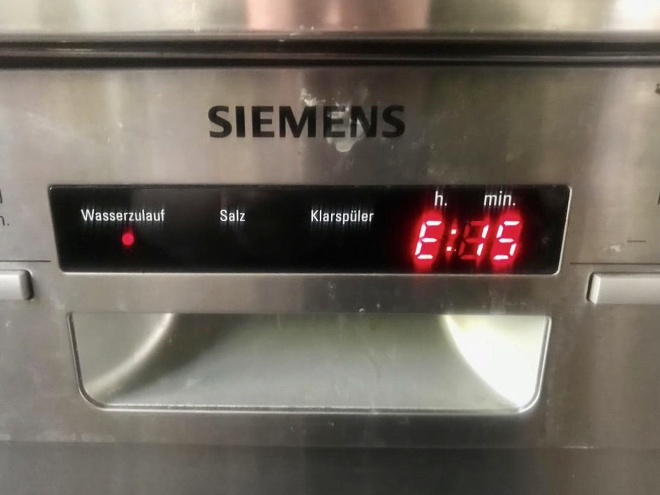 Siemens Sp lmaschine zeigt Fehler E15 und summt  DAGAZINE